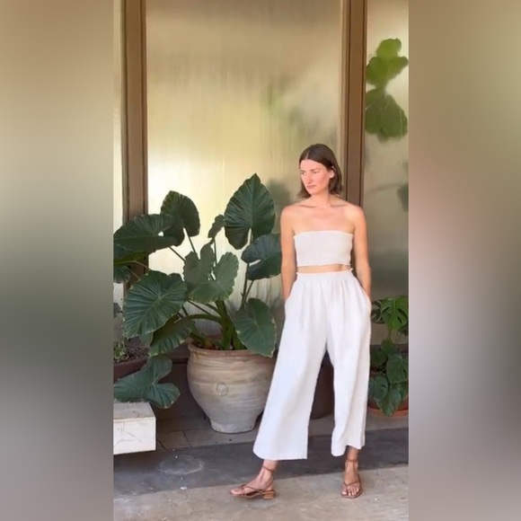 Christy Dawn The Luna Pant in Oatmeal Linen EUC - Picture 5 of 9